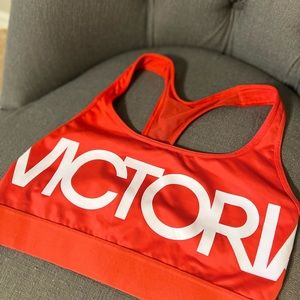 Brand new red and white Victoria’s Secret sports bra